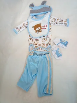 Silikono lėlės reborn berniukams, kūdikių žaislai, lėlės priedai mėlynos spalvos drabužius berniukas lėlės, žaislai 50 - 55cm pigūs drabužiai kinija vasara žiema