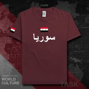 Sirijos Arabų Respublika, Sirijos vyrų marškinėliai mados 2017 megztiniai tautos komanda medvilnės marškinėliai drabužių tees šalies sportig SYR arabų