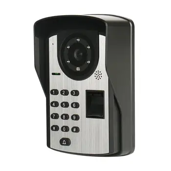 Slaptažodį pirštų Atspaudų IR Kamera 7 Colių Wifi Bevielio Vaizdo Durų Telefonu Skambinti Vaizdo Video Domofonas Sistema APP Nuotolinis Atrakinimas