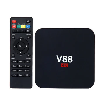 Smart TV Box Quad Core 4K HD Išvesties WIFI 1G+8G Televizijos Media Player Topbox Nuotolinio Valdymo pultas