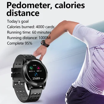 Smart Watch Vyrų Sporto Treniruoklių Aktyvumo Seklys Širdies ritmo 