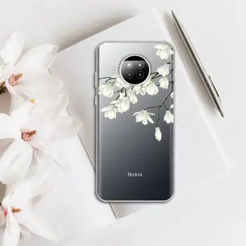 Spalvinga Gėlės Telefono dėklas Skaidrios Xiaomi Redmi pastaba 10 t 8 9 pro lite 11 Huawei P garbę 8 10i 20 30 40 smart 2019