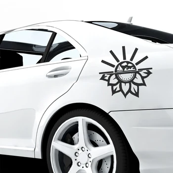 Spalvinga Saulėgrąžų Automobilių Lipdukai Padengti Įbrėžimų Animacinių Filmų Lango Lipdukas Motociklo Vw Bmw E46 Ford Focus