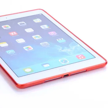 Spalvingai TPU Galinį Dangtelį iPad Air 2 / iPad 6 Ultra plonas 8 colores pasirinkti Soft Case For iPad 6 iPad 2 Oro silikono atveju