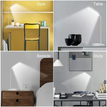 Stalo lempa Už kambarį, reguliuojamas LED 3 rūšių, akių kontrolės lemputė, skaitymo darbalaukio tamsos