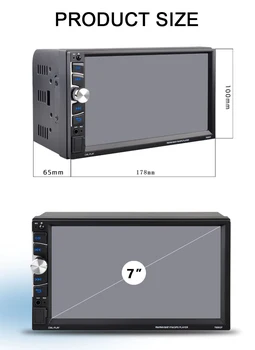 Su GPS Carplay 2 Din MP5/WMA/ APE/ FLAC/ WAV HD Touch Screen Mirrorlink 