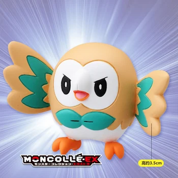 Takara Tomy Pokemon Moncolle-EX Sun Moon Mini Žaislų Kolekcijos Paveikslas EMC02 Rowlet Naujas 968375