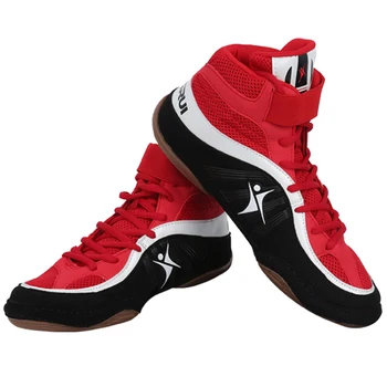 TaoBo Profesinės Unisex Imtynių Batai, Vyrams Berniukai Aukšto Viršų Bokso Sneaker Kvėpuojantis Kovoti Su Batų Sportbačiai Scarpe Boxe Uomo