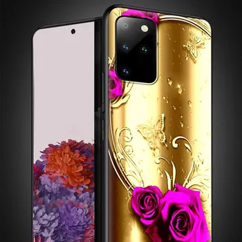 Telefono Dangtelis Skirtas Samsung Galaxy S20 FE S21 S10 S8 S9 S10e 20 Pastaba Ultra 10 ir 9 8 Minkštas Mobiliojo Atveju Kristalų Gėlių