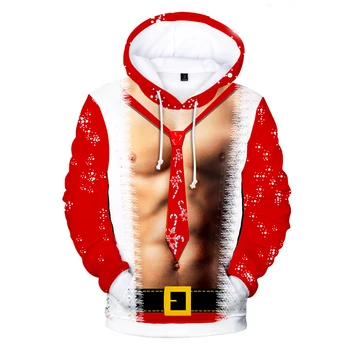 Tinkamas 3D atspausdintas Linksmų Kalėdų Hoodies Palaidinukė Vyrai Moterys puloveriai Karšto Kalėdų Harajuku Vaikai Hoodie berniukams, mergaitėms su Gobtuvu