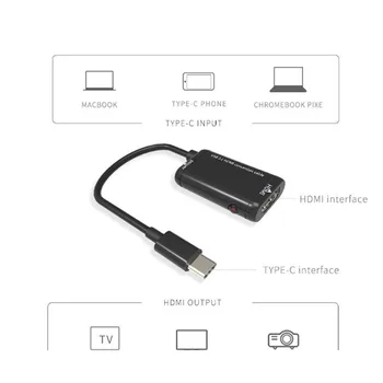 Tipas-C, HDMI Adapteris, Laidas USB 3.1 1080P HDMI Konverteris, skirtas 