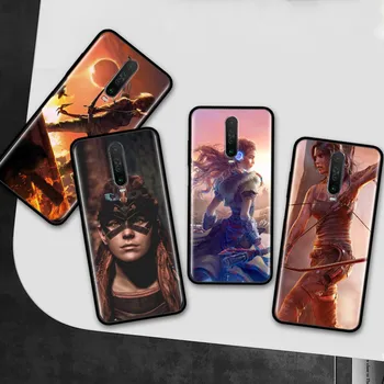 Tomb Raider Atveju Xiaomi Redmi Pastaba 8T 8 7 K20 K30 5G 9 7s 9s Pro Juodas Silikoninis Apsauginis Telefono Dangtelis