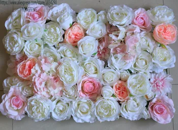 TONGFENG 10vnt/daug Mixcolor Vestuvių 3D gėlių sienos Dirbtinio šilko rožė hydrangea bijūnas runner vestuvių fonas apdaila