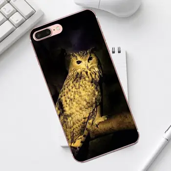 TPU Menas Spausdinti Cover Case For iPhone 4 4S 5 5C SE 6 6S 7 8 Plus X XS Max XR Galaxy A3 A5 J1 j3 skyrius J5 J7 2017 Retro Vintage Pelėda