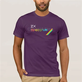 Trumpas mados T-shirt vyrai Sinclair ZX Spektro Namų Kompiuteryje 8 Bitų Mans Unikalus trumpomis Rankovėmis, O-Medvilnės mados 2021 tendencija T-shirt