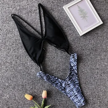 Tuščiaviduriai Iš Vasaros maudymosi Kostiumėliai, Tvarstis maudymosi kostiumėlį Vienos Vienetų Trikinis 2019 Seksualus Plaukimo Kostiumas Moterims Biquinis stroj kapielowy Mujer