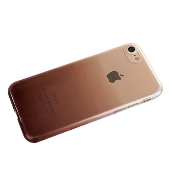 Ultra Plonas Telefono dėklas Skirtas iPhone 7 8 6 6S Plius XR X XS MAX Aišku, TPU Gradientas Telefono dėklas Skirtas iPhone 11 Pro Max Apsauginis Dangtelis