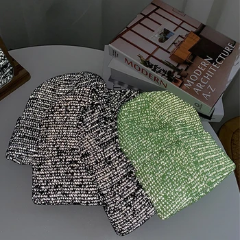 Unisex Atspindintis Megzti Beanie Skrybėlių Žiemą Šilta Naktinio Važiavimo Dviračiu Didelio Matomumo Saugos Hip-Hop Manžetai Kaukolė Bžūp