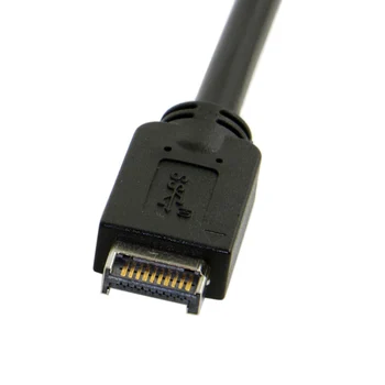 USB 3.1 Priekinis Skydelis Antraštės USB-C Tipo C Vyrų Pratęsimo Duomenų Kabelis 50cm