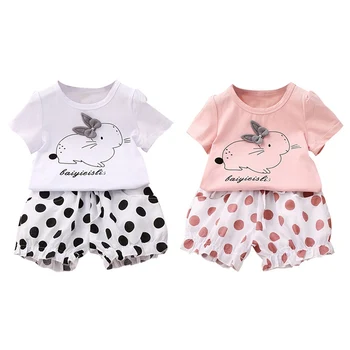 Vaikams Baby Girl Dress Vasaros Sundress Jumpsuits Playsuit Šortai Atostogų Apranga Clothes1