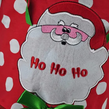 Vaikų Mergaičių Kalėdų Dress Santa Claus Nėrinių Akių Polka Dot Suknelė
