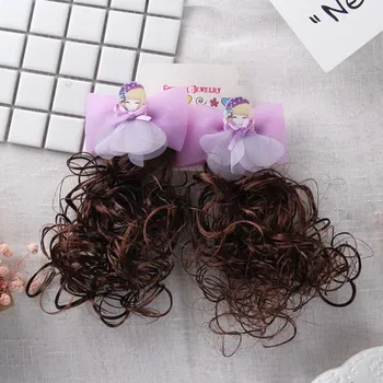 Vaikų Mergaičių Plaukų Perukas Įrašą Priedai Mielas Lankas Princesė Plaukų Smeigtukai Fotografijos Rekvizitai Plaukų Aksesuarai