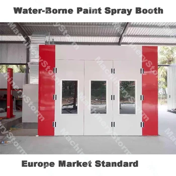 Vandens pagrindo dažų purškimo kabina Europos standartas dažų salono Vandenį plintančių automobilių dažai kabina dažymo kamera