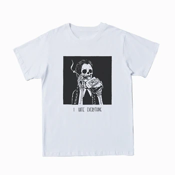 Vasaros 3D T-shirt Kaukolė Grafinis Siaubo vyriški marškinėliai Mados Hip-Hop Street Style Aukštos Kokybės Drabužių Tees Viršūnių O-kaklo Berniukas