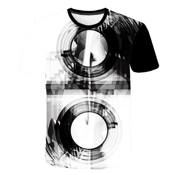 Vasarą Geriausia 3D Lėkti Lenta T-Shirt Mesti Smiginio Žaidimo Grafinis Tee T Marškinėliai trumpomis rankovėmis Dizaineris Marškinėliai Riedlentė Klubo Apynių Djing