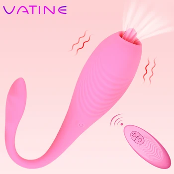 VATINE 7 Režimu Žodžiu Lyžis Liežuvio Vibratorius, Sekso Žaislai Moterims, Moterų Spenelių Čiulpti Klitorio Vibratorius, Stimuliatorius