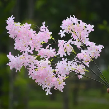 Vestuvių Dirbtinių Gėlių Alyvinė Kryžiaus Cherry Blossom Namų Dekoravimo Studija Rekvizitai Dirbtinių Gėlių, Gėlių Kompozicijų Rinkinys