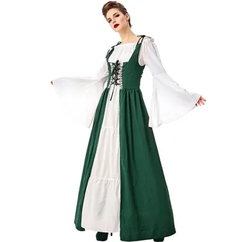 Viduramžių Suknelė Cosplay Halloween Kostiumai Moterims Palace Karnavalas Šalies Nuslėpti Princesė Moterų Vestido Drabužius, Plius Dydis Kilnus