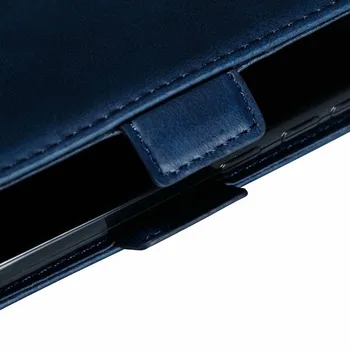 Vientisos Spalvos Plonos Odinės Piniginės, Telefono Dėklas, Skirtas Samsung S7 S8 S9 S10 S20 Plus Pastaba 8 9 10 Pro S7 Krašto Flip Case Cover Stovi Krepšys