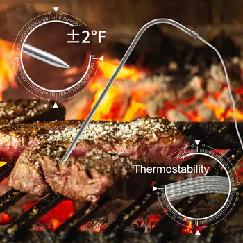 Virtuvės Maisto produktai, LED Skaitmeniniai Mėsos Termometras, Nerūdijančio Vandeniui Mėsos temperatūrinis Orkaitės Kepimo GRILIS Temperatūros Matuoklis