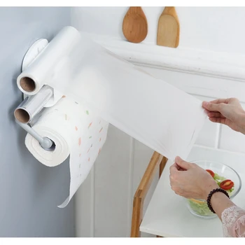 Virtuvės Sienos, Sumontuoti Buitinių Plastiko Wrap Popieriaus Šaldytuvo Laikymas Roll Reguliuojamas Stovo Ištraukiama Lentyna Pusėje