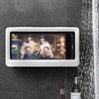 Vonios kambarys ir Dušas, Telefono dėklas ABS Punch-nemokamai Liečiamų Ekranu Sienos Kabo Mobiliojo Telefono Laikiklis Virtuvės talpinimo Atveju