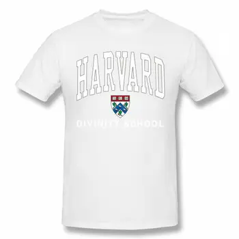 Vyrai Harvardo Dieviškumą Mokyklos Logotipas 100 Medvilnės Marškinėliai Balti