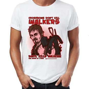 Vyriški Marškinėliai Walking Dead Daryl Žudo Vaikštynės Nuostabus Kūrinys Atspausdinta Tee