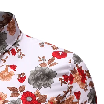 Vyriški naują asmeninį mados verslo atsitiktinis trumpomis rankovėmis atspausdintas marškinėliai Havajų marškinėliai vyrams marškinėliai streetwear suknelė marškinėliai