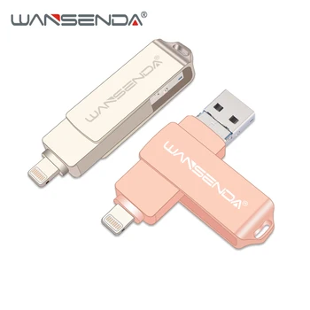 WANSENDA Usb 3.0 OTG Pen Disko Sukimosi USB Flash Drive 16GB 32GB 64GB 128 GB Micro Usb Stick Pendrive 