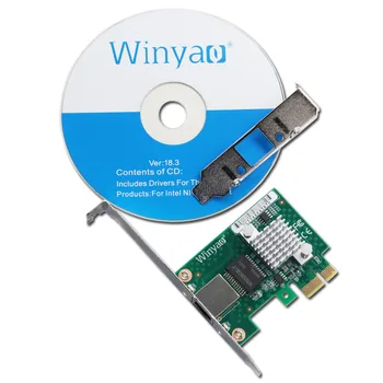 Winyao WYI225T1 PCI-E Gigabit 2.5 g TINKLO plokštė darbalaukio, serverio I210-T1