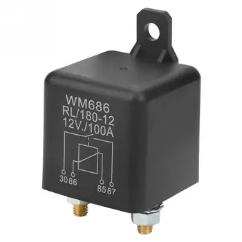 WM686 100A Normalus Atidaryti Sunkiasvorių Automobilių Paleidimo Relės Kontrolės Baterija ONOFF RL180 DC 12V Normaliai Atviras
