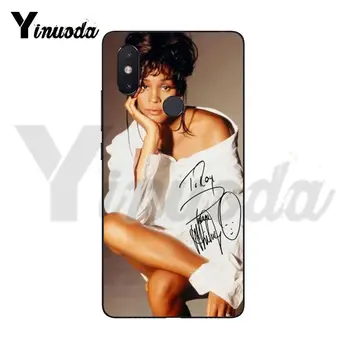 Yinuoda Seksuali Dainininkė Whitney Houston Dažytos Telefoną Atveju Xiaomi Mi 6 Mix2 Mix2S Note3 8 8SE Redmi 5 5Plus Note4 4X Note5