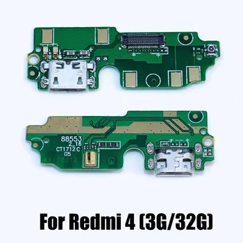 YuXi Už Xiaomi Redmi 4/ 4 Pro 3 32G Premjero Micro Doko Jungtis Valdybos USB Įkrovimo lizdas Flex Kabelis su Mircrophone Modulių Dalis