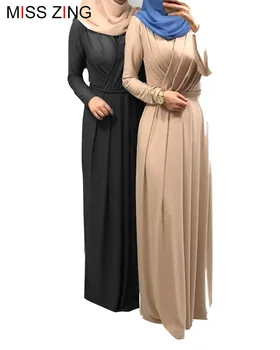 Zing Elegantiškas Musulmonų Abaja Varčias Nauja Suknelė Akių Megztinis Tunika Kimono Ilgas Mantijas Jubah Artimųjų Rytų Ramadanas Arabų Islamo Malda