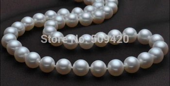 ~~ >>moterys naujas mados AAA+++ 8-9mm balta akoya pearl necklace14KGPt