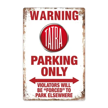 Įspėjimas Tatrų automobilių Stovėjimo aikštelė-Tik Tin Pasirašyti Derliaus Garažas Alavo Pasirašyti Auto Automobilis, Motociklas, Sunkvežimis ženklas