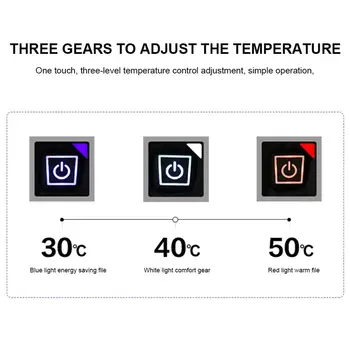 Šildymo Drabužiai, Striukė Šildymo Medvilnės Drabužius USB Tris-Speed 4 Zonų Elektros Šildymo Plonas Kailis -40℃ Žiemos Lauko