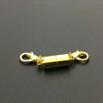 Šviesiai Geltonos Aukso Spalvos, Cilindro Metalo Dvigubai Omaras Mygtuką Key Chain Dovanų Žavesio Papuošalai