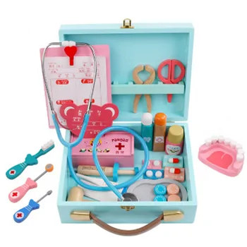 Žaislai Juokinga žaisti Realiame Gyvenime Cosplay Gydytojas žaidimas Nešiojamų Medicina Lauke Apsimesti, Gydytojas Žaisti Medinis žaislas Vaikas
